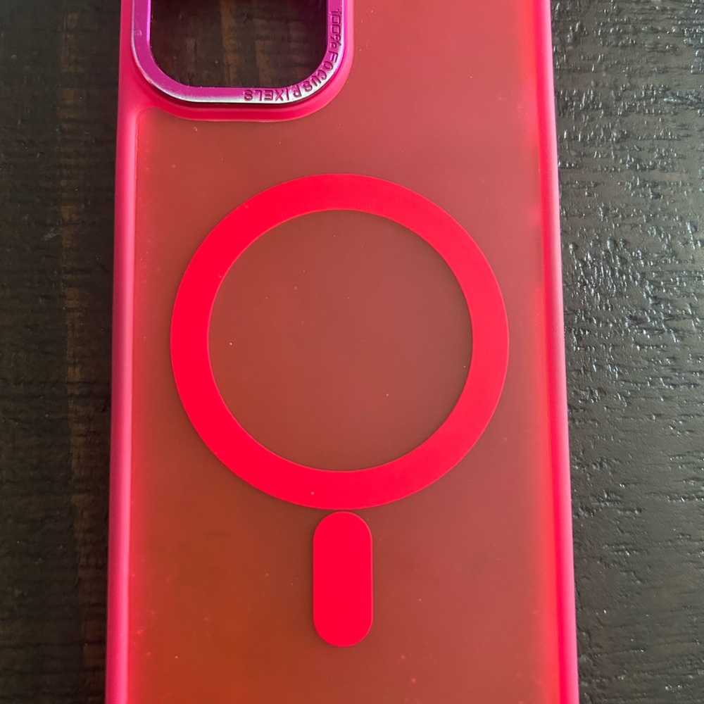 Vibrant Red MagSafe Compatible Phone Case